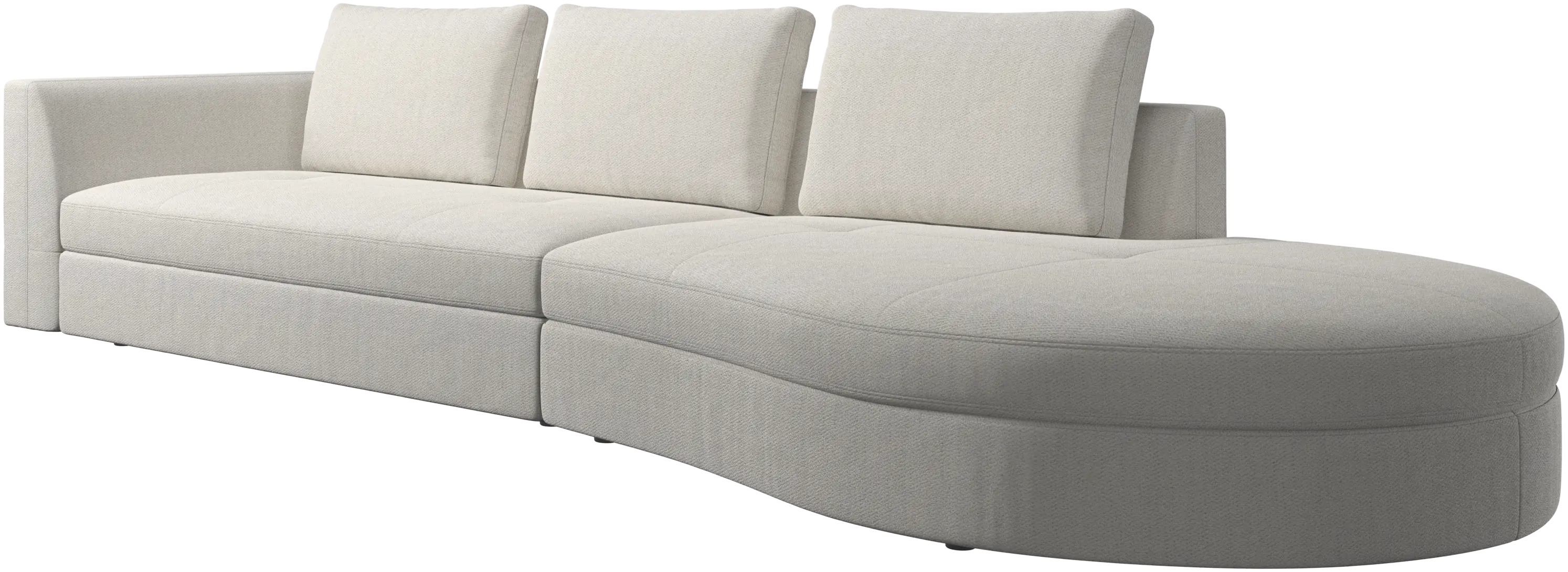 Bergamo sofa with round lounging unit,ライト | sofa | Bergamo Bergamo sofa with round lounging unit,ライト | sofa | Bergamo